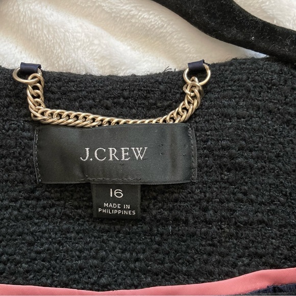 J.Crew Lady Jacket Maritime Tweed Wool Blend Classic Blazer 16 - Picture 10 of 16